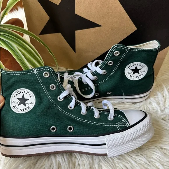 New🌿Converse Chuck Taylor All Start Eva Lift Canvas Platform - Picture 5 of 7